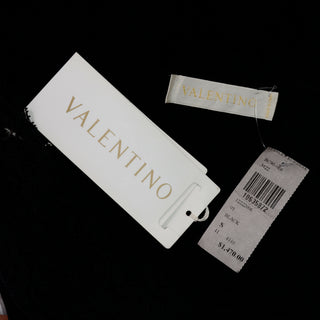 1400 Deadstock Valentino Black Silk Lace One Shoulder Top