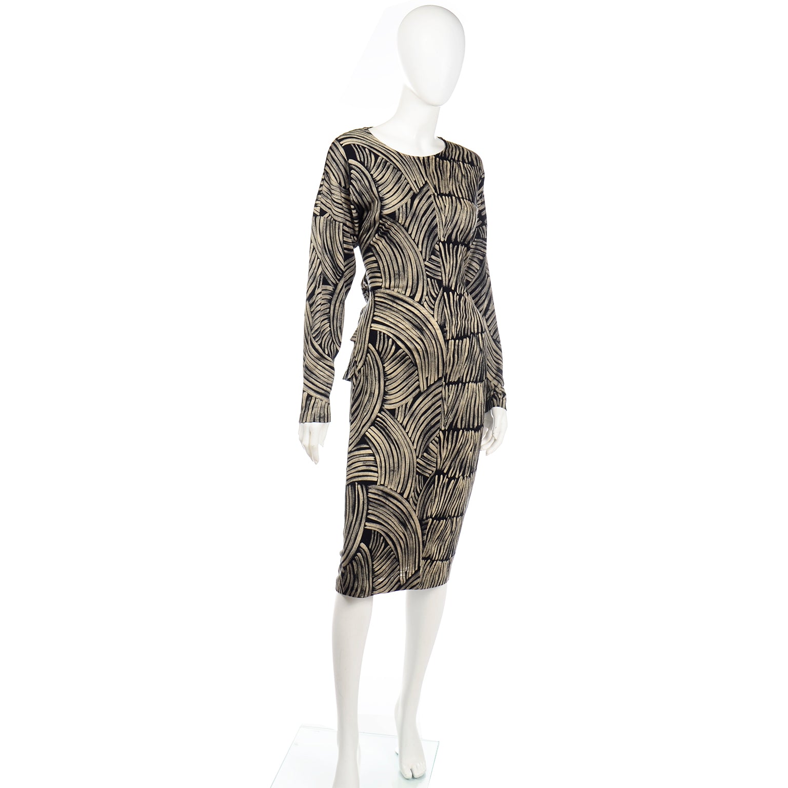 Missoni Vintage 1987 Abstract Graphic Print Dress New w Original Tags Modig Missoni Vintage 1987 Abstract Graphic Print Dress New w Original Tags Modig