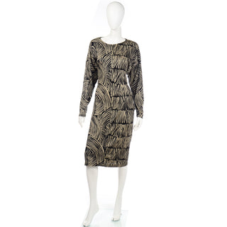 Deadstock Missoni 1987 Abstract Graphic Print Dress W Original Tags
