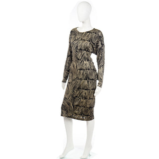 Deadstock Missoni 1987 Abstract Graphic Print Dress New With Original Tags