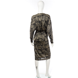 Deadstock Missoni 1987 Abstract Graphic Print Dress With Original Tags Medium