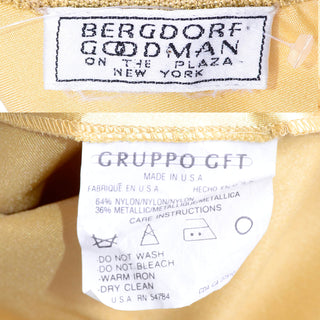 Vintage Bergdorf Goodman and Gruppo GFT labels