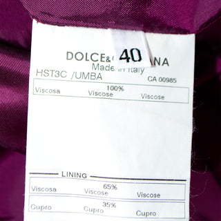 Dolce & Gabbana vintage purple blazer size 40- Modig