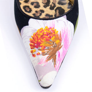 Dolce & Gabbana Shoes Floral Print Slingback Heels 37