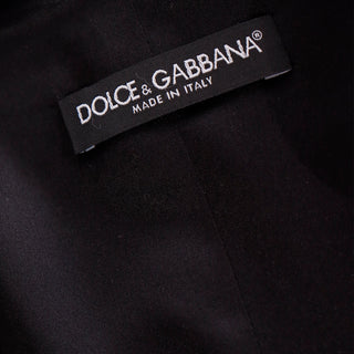 2000s Dolce & Gabbana 3 pc Black Tweed Jacket Vest & Trousers Suit Made in italy