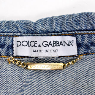 1990s Dolce & Gabbana Distressed Jean Denim Vintage Jacket Italy italy