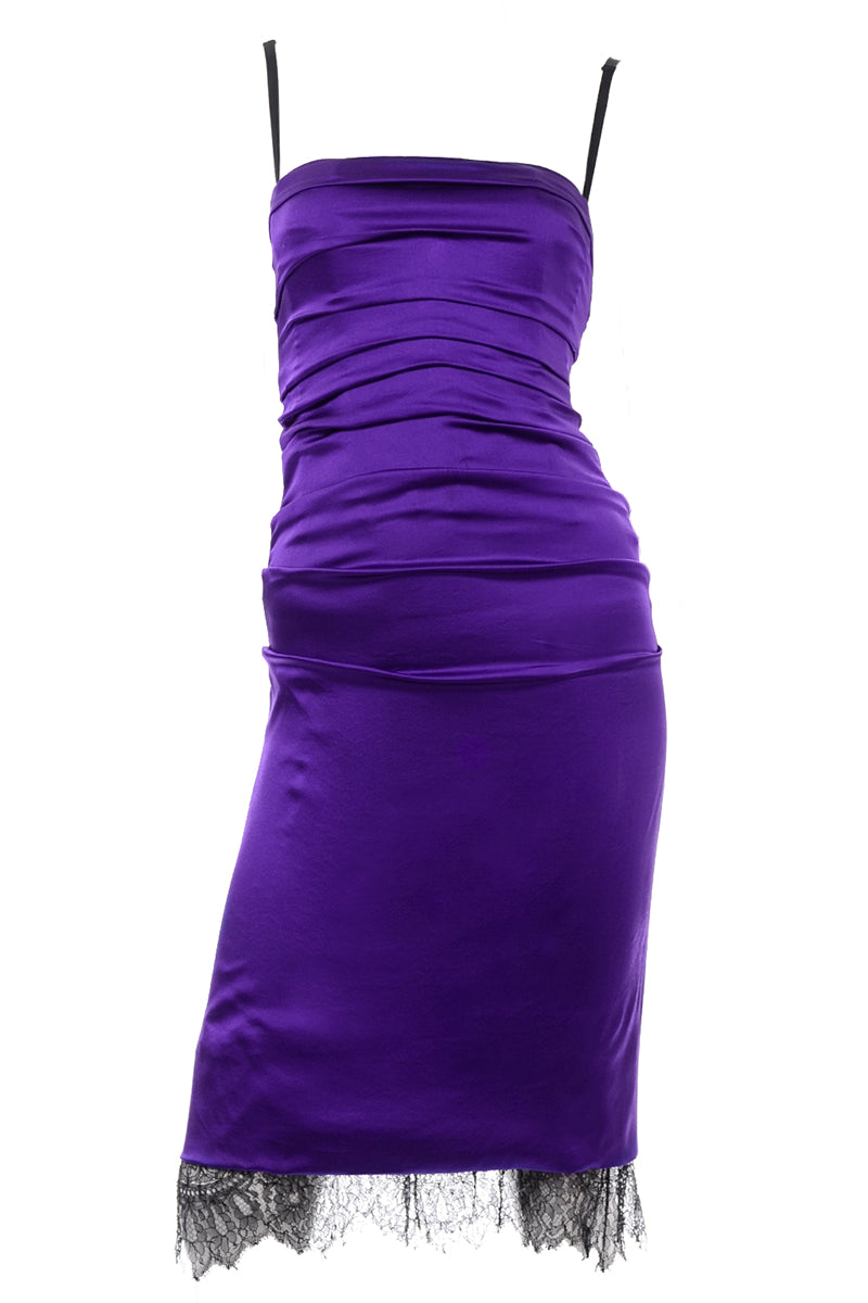 Purple Dolce & Gabbana Purple Silk Bodycon Ruched Dress W Inner Corset Modig Purple Dolce & Gabbana Purple Silk Bodycon Ruched Dress W Inner Corset Modig