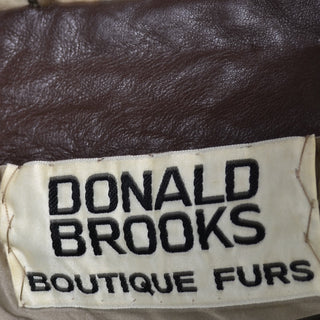 Donald Brooks Boutique Furs Vintage Fur Coat Rare