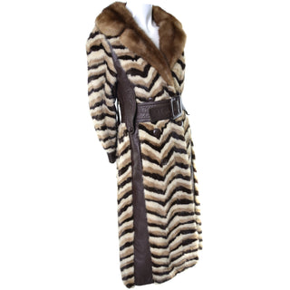Donald Brooks Boutique Furs Vintage Fur Coat Belt