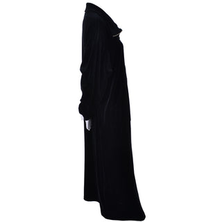 Donna Karan Black Label Vintage Plush Robe Zip Front