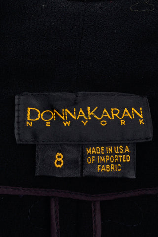 Vintage Donna Karan Black Beaded Embroidered Blazer Evening Jacket