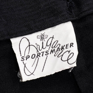 1950's Vintage Playsuit Tom Brigance Black Shorts & Pink Top 2 Pc Set