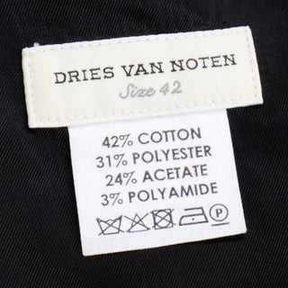 Dries Van Noten Purple and Metallic Rose Gold Jacquard Skirt Cotton blend