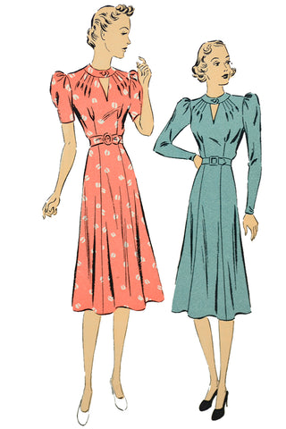 1930s Vintage DuBarry 2205b Dress Sewing Pattern