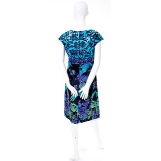 Late 1960's Early 1970's Vintage Batik Cotton Dress