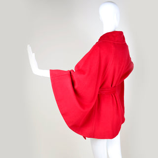 Vintage Red Circle Cape with Collar