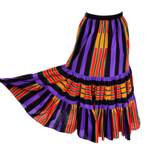 Emanuel Ungaro Nan Duskin Vintage Skirt Stripes