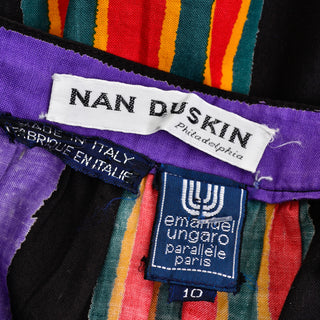 70s Emanuel Ungaro Nan Duskin Vintage Skirt