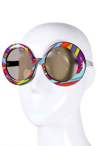 1960s/70s Emilio Pucci Colorful Round Sunglasses