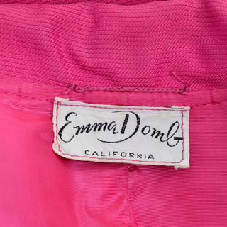 Pink Emma Domb Dress Coat Suit 1960s Ensemble