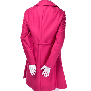 Vintage 60s Pink Emma Domb Dress Coat Suit 1960s