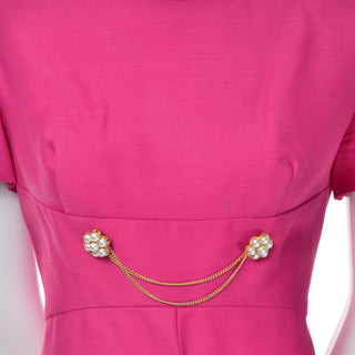 Vintage As New Pink Emma Domb Dress Coat Suit 1960s