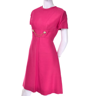 Nice Pink Emma Domb Dress Coat Suit 1960s