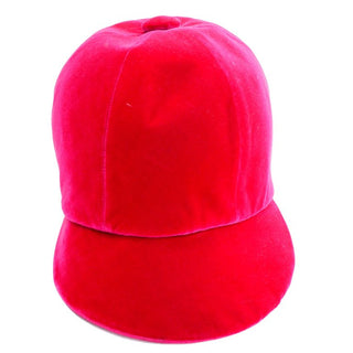 Emme New York pink/red velvet riding hat