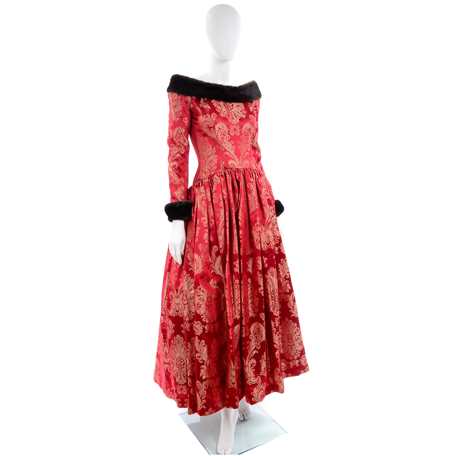 escada red dress Escada