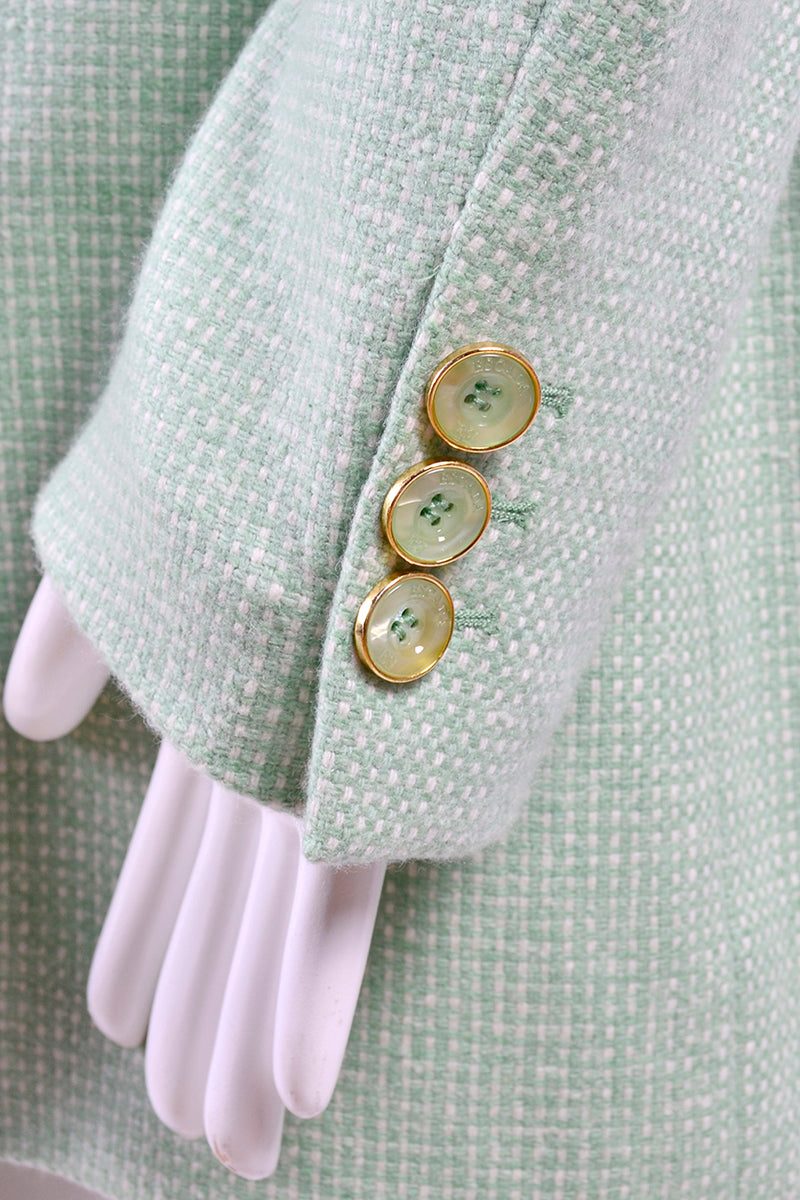 Escada, Jackets & Coats, Chic Vtg Escada By Margaretha Ley Olive Green  Doublebreasted Cashmere Jacket