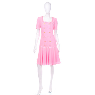 Vintage Escada margaretha Ley Pink Dress