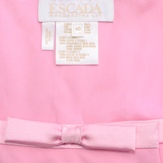 Escada Margaretha Ley Vintage Pink Dress Size 40