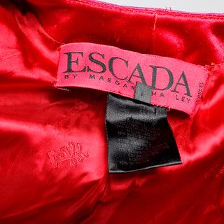 1990s Escada Blazer Jacket in Red Black and Pink Novelty Shoe Print