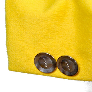 Escada Wool  & Rabbit Primary Yellow Saturated Jacket