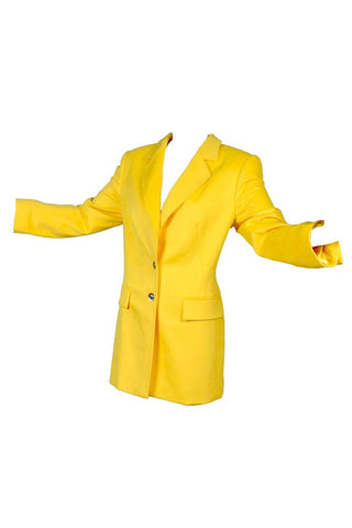 Deadstock Escada Yellow Angora Jacket