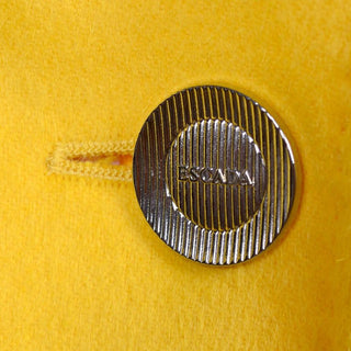 Escada Gen Z Yellow angora and wool blazer jacket 