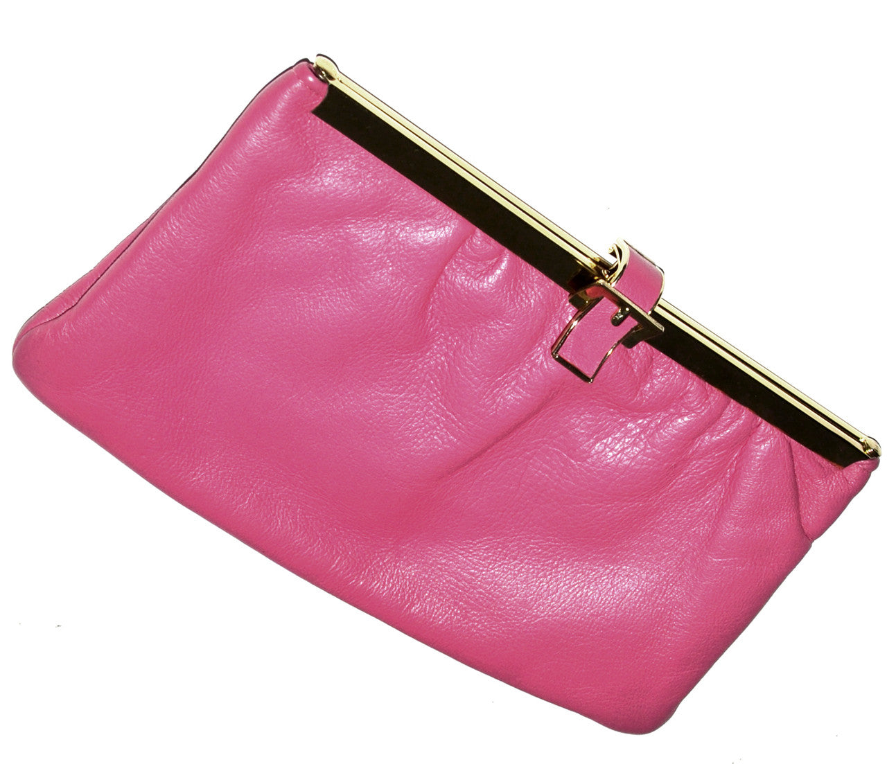 Etra Leather Clutch Etra Handbags Etra Hot Pink Leather Vintage