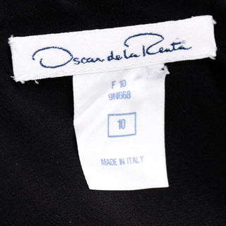Oscar de la Renta F/W 2010 Black Wool Asymmetrical Runway Dress 10