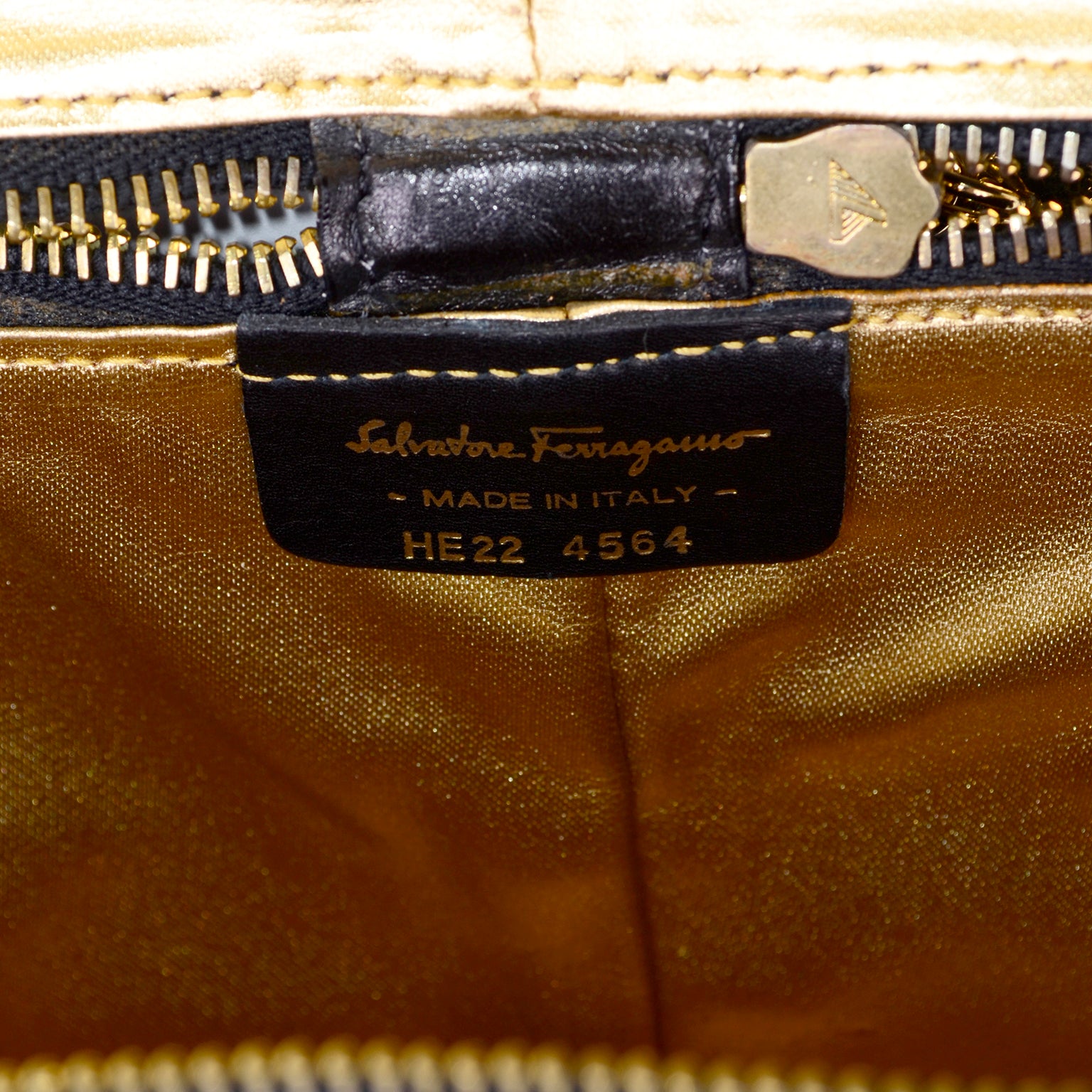 1990s Salvatore Ferragamo Vintage Black Shoe Carrier Bag w/ Original Tags