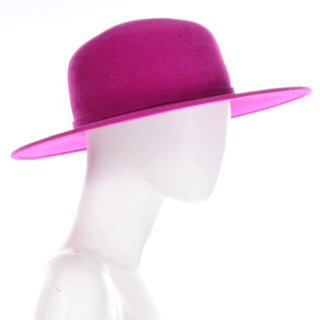 Vintage Wide Brim Pink Frank Olive Hat