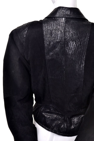 Black vintage suede leather G-III brothers fashion jacket