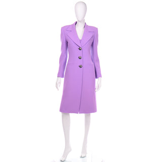 Gai Mattiolo Lavender Purple Dress and Coat Suit