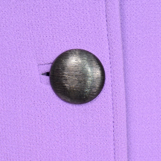 Gai Mattiolo Purple Dress and Coat Suit button front