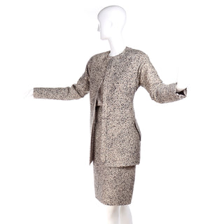 Vintage Geoffrey Beene designer skirt jacket top suit