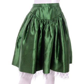 Geoffrey Beene Vintage Green High Waisted full Skirt & Blue Star Top 2 pc Dress 