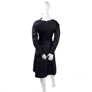 Geoffrey Beene Vintage Black Dress W/ Origami Folds & Styling