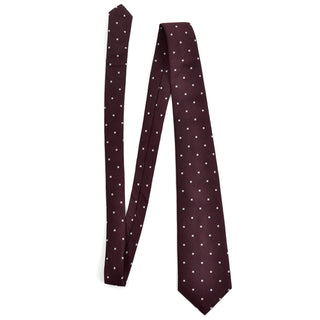 Dark brown vintage Geoffrey Beene silk men's tie