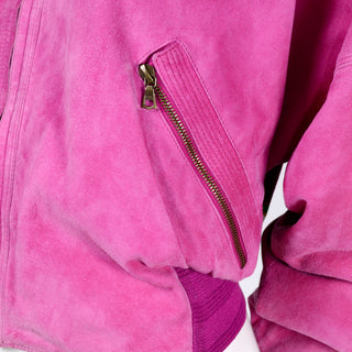 Gianni Versace Reversible Suede Silk bomber jacket Pockets