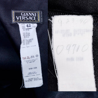 1998/99 Gianni Versace Couture vintage black dress