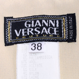Gianni Versace Couture Label from Spring/Summer 1998